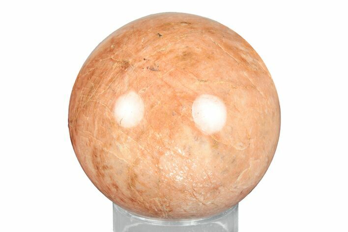 Polished Peach Moonstone Sphere - Madagascar #245982